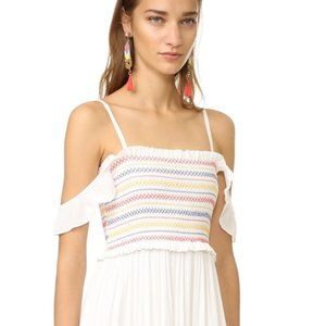 Tory Burch Smocked Maxi Dress